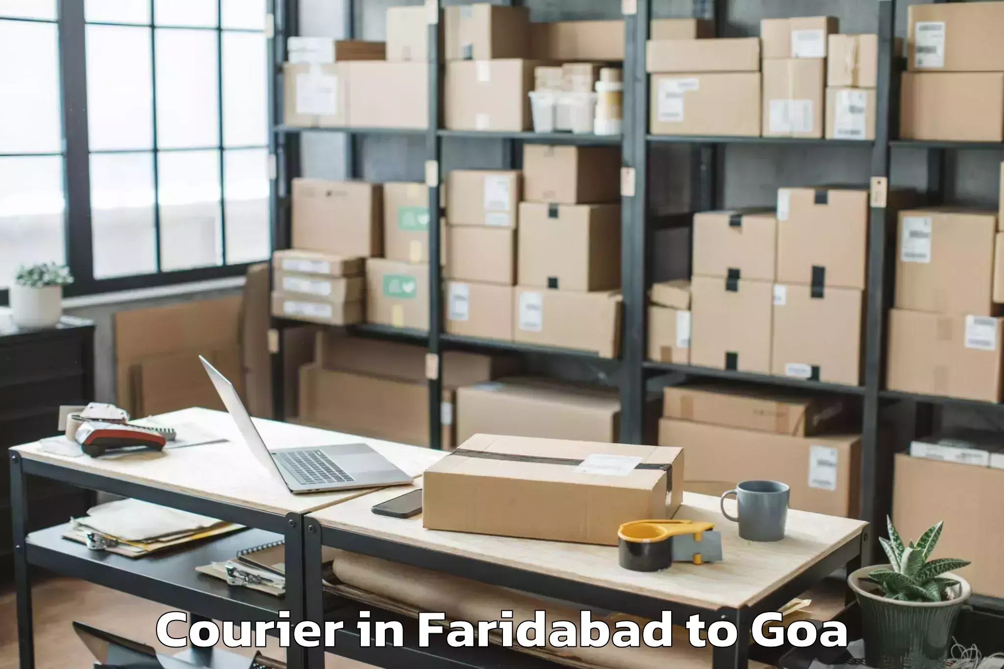 Affordable Faridabad to Candolim Courier